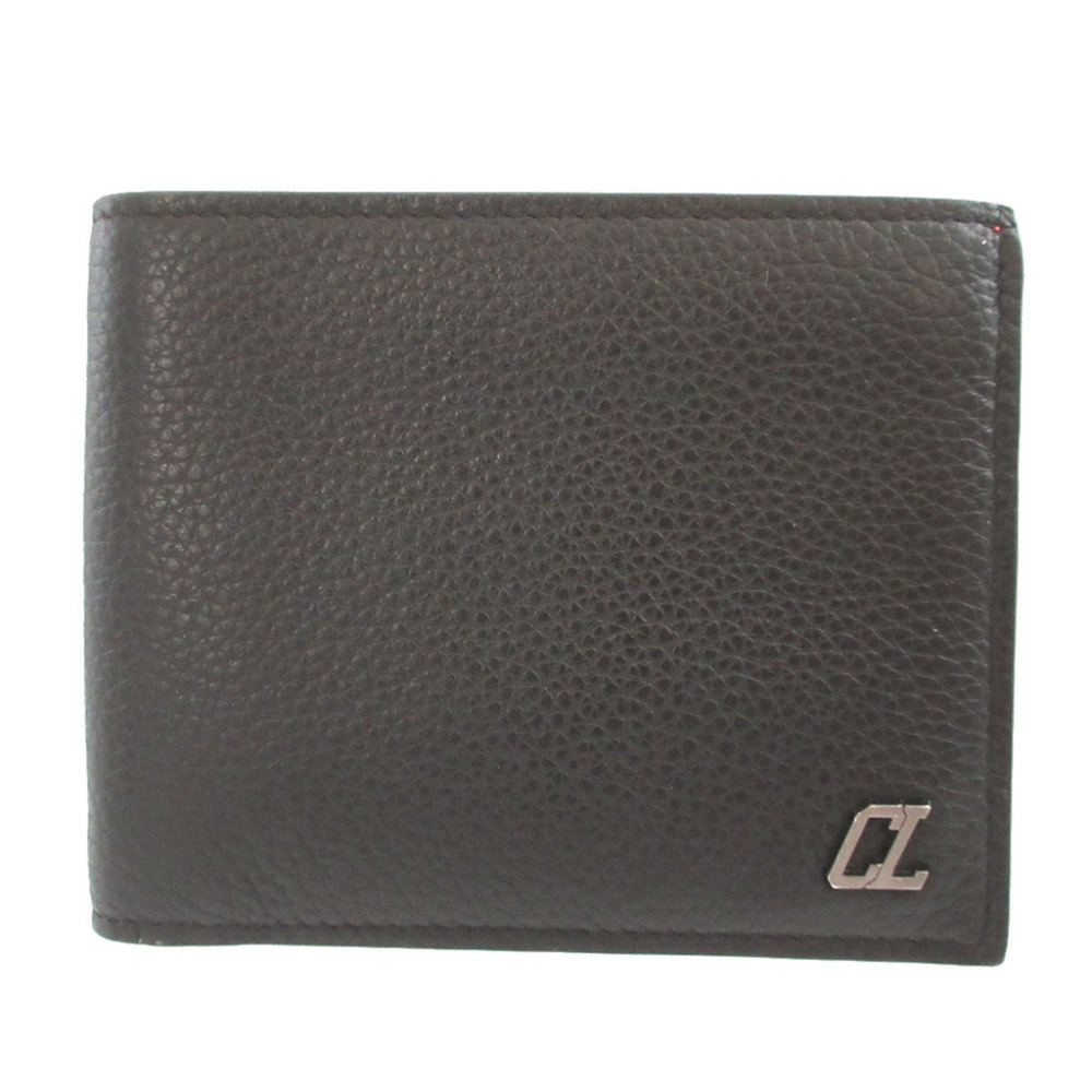 Christian Louboutin 1225026 Leather Black Bi-fold Wallet 1139